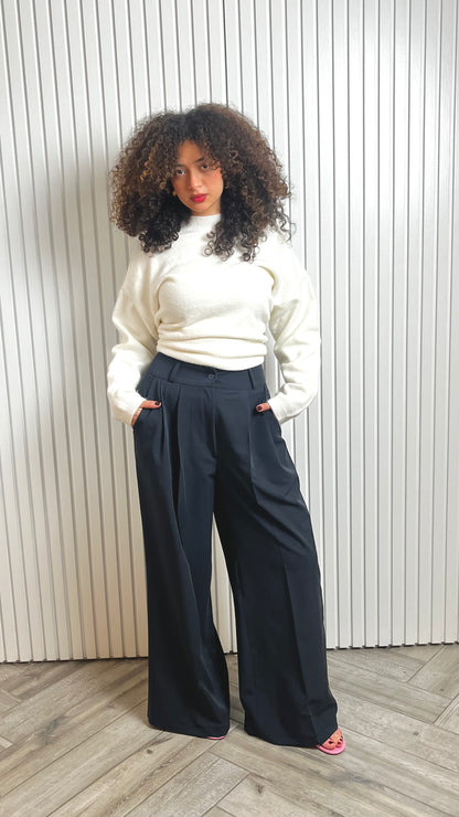 Wild-legged super hight-waisted Pants